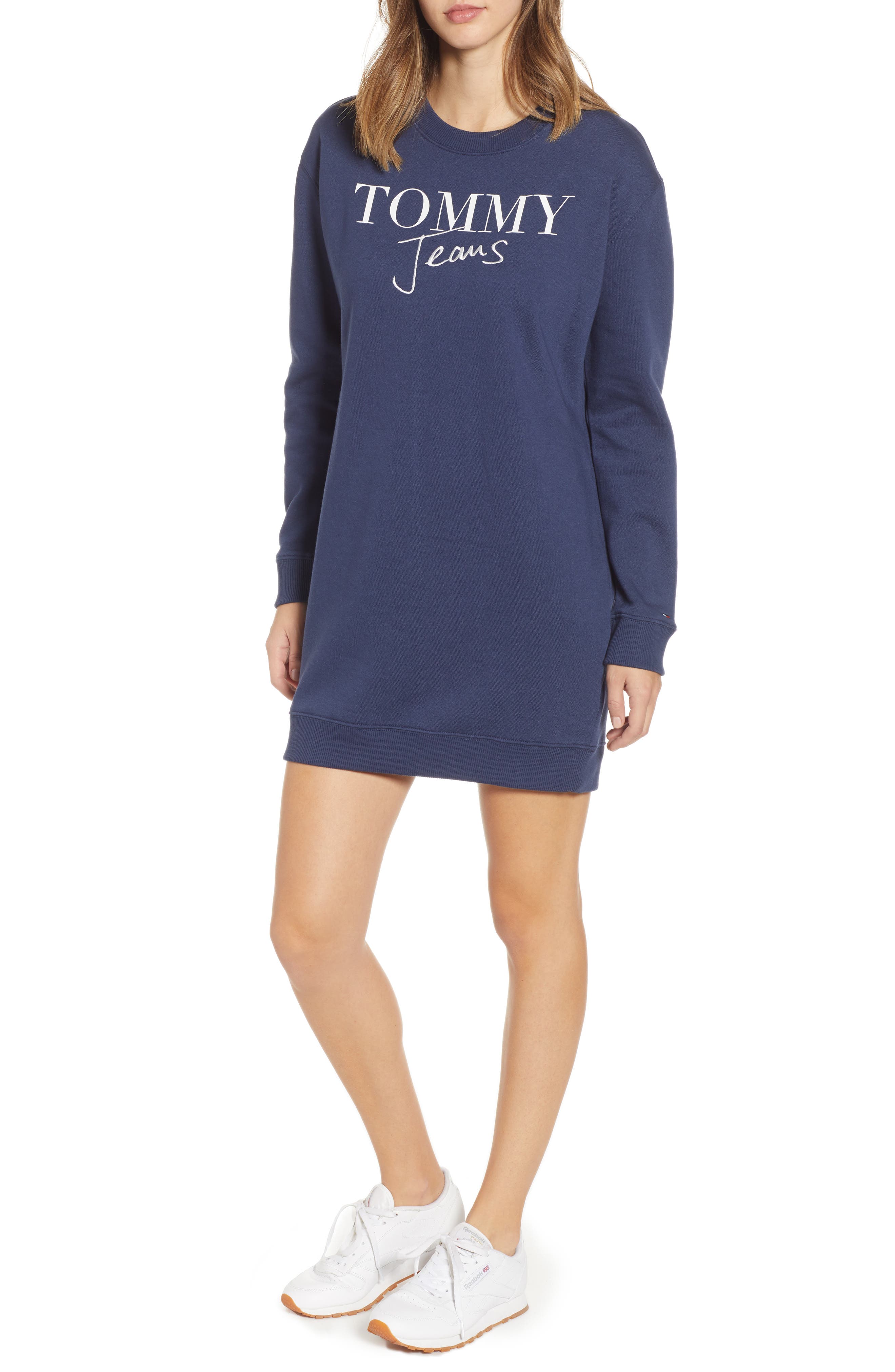 tommy jeans sweatshirt dress