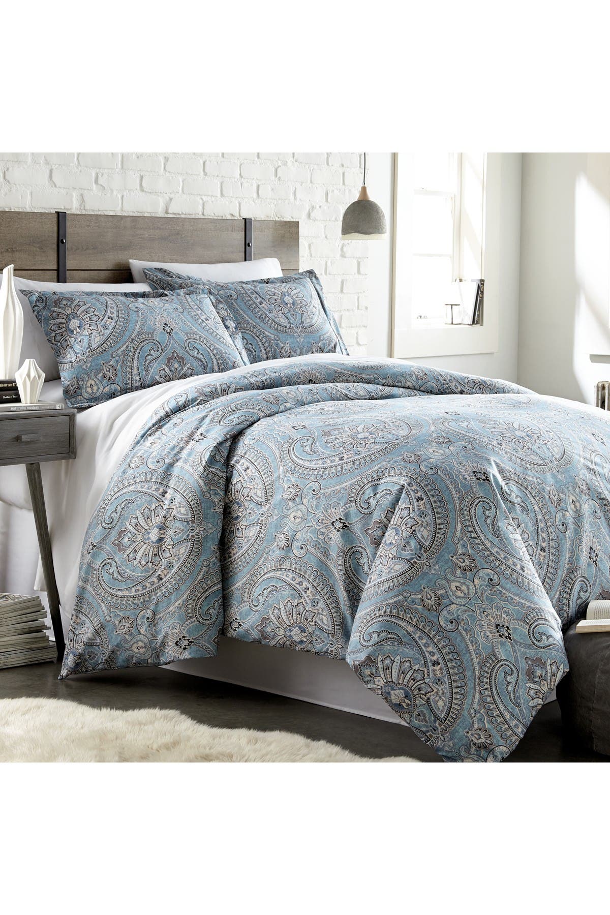 Southshore Fine Linens Full/queen  Pure Melody Printed Comforter Set In Turquoise/aqua