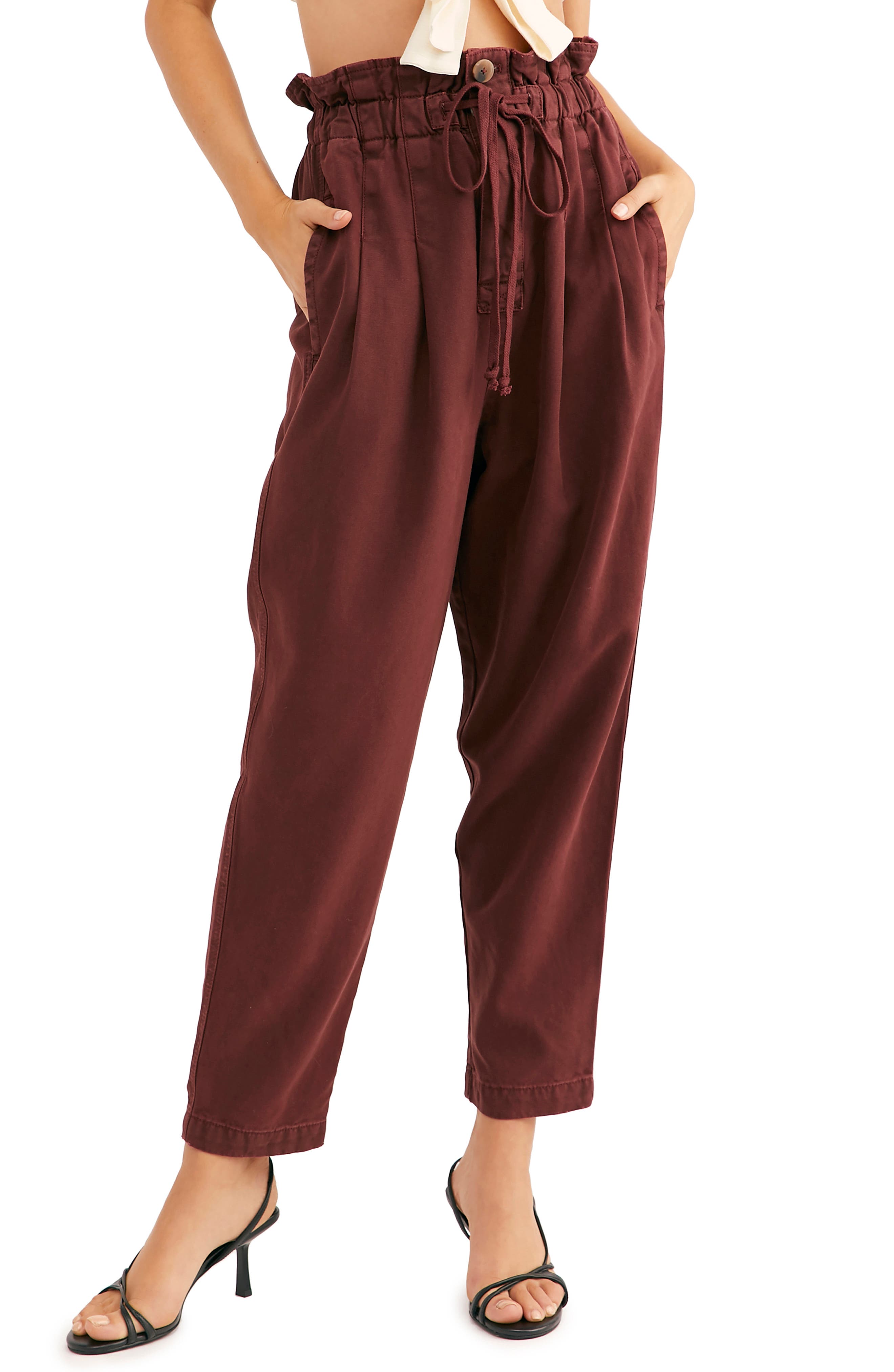Margate Pleated Trousers In Wine | ModeSens