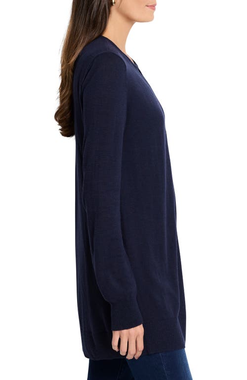 Nic + Zoe Nic & Zoe Perk Up Cardigan In Dark Indigo