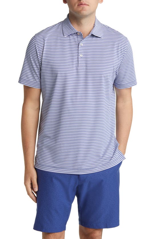 Peter Millar Heritage Performance Jersey Polo In Sport Navy