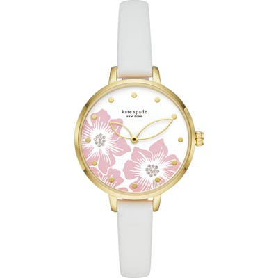 Kate Spade New York Metro Leather Strap Watch,