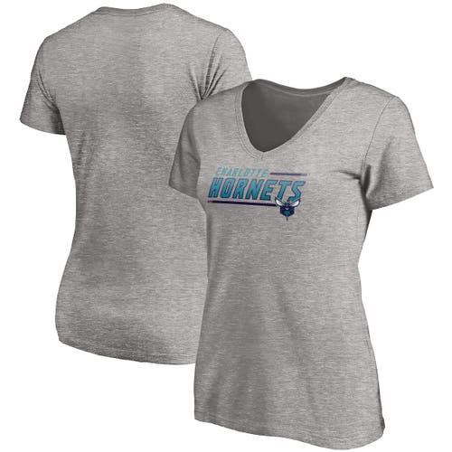 UPC 604201000557 product image for Women's Fanatics Branded Heathered Gray Charlotte Hornets Plus Size Mascot In Bo | upcitemdb.com