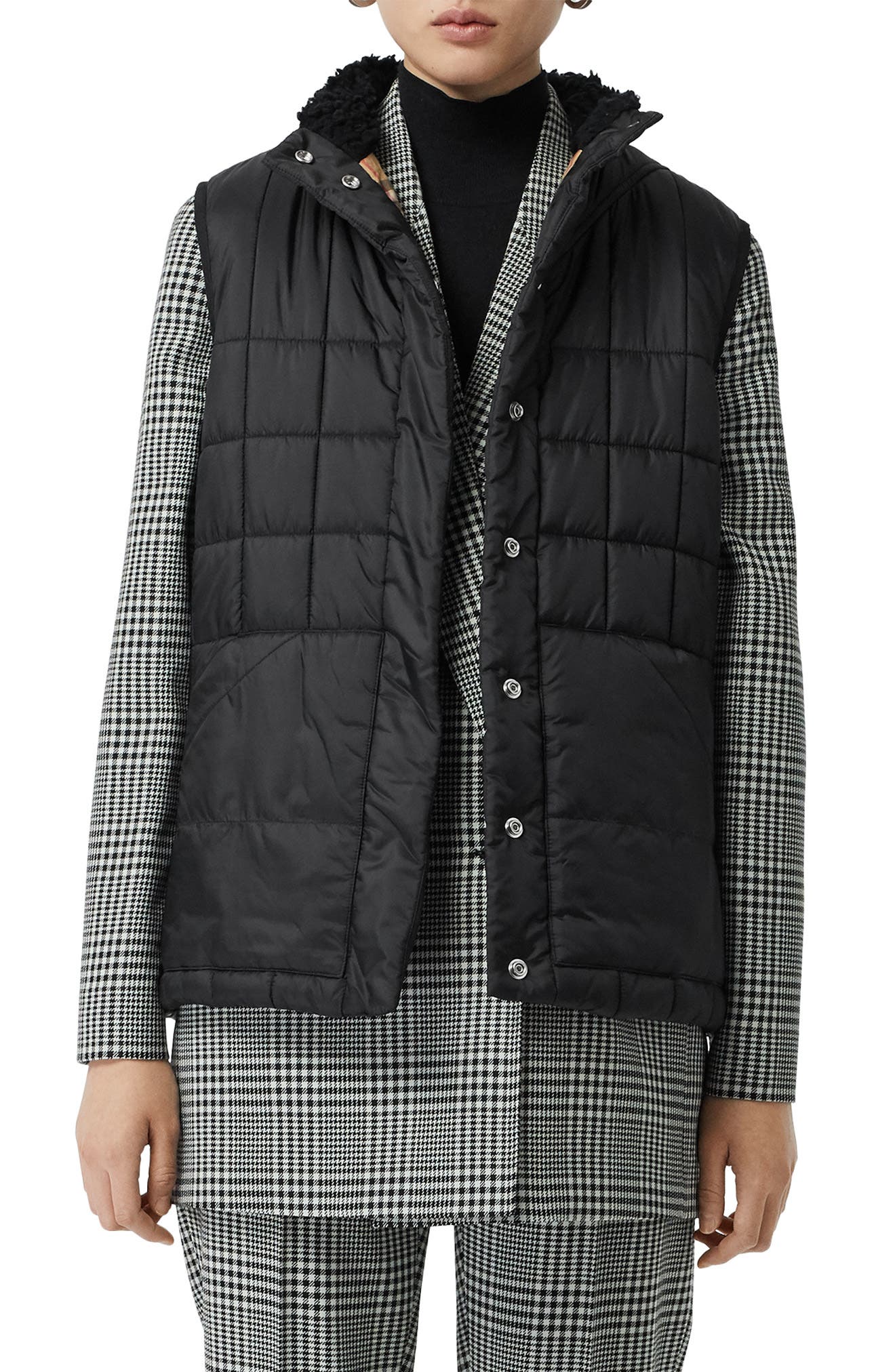 burberry quilted vest