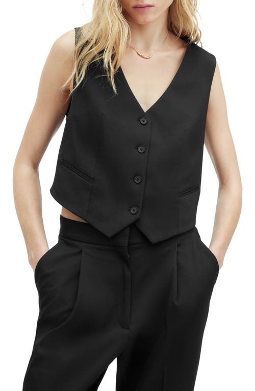 AllSaints Nellie Vest in Black at Nordstrom, Size 6 Us