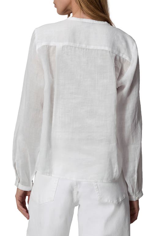Rag & Bone Amaris Ramie Top White In White