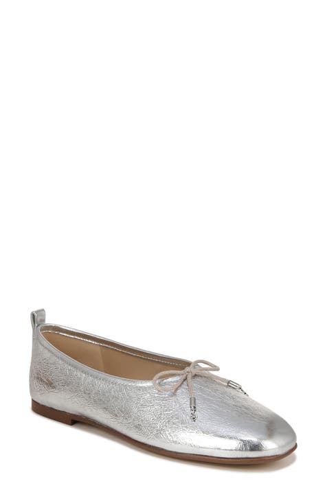 silver flats for women | Nordstrom
