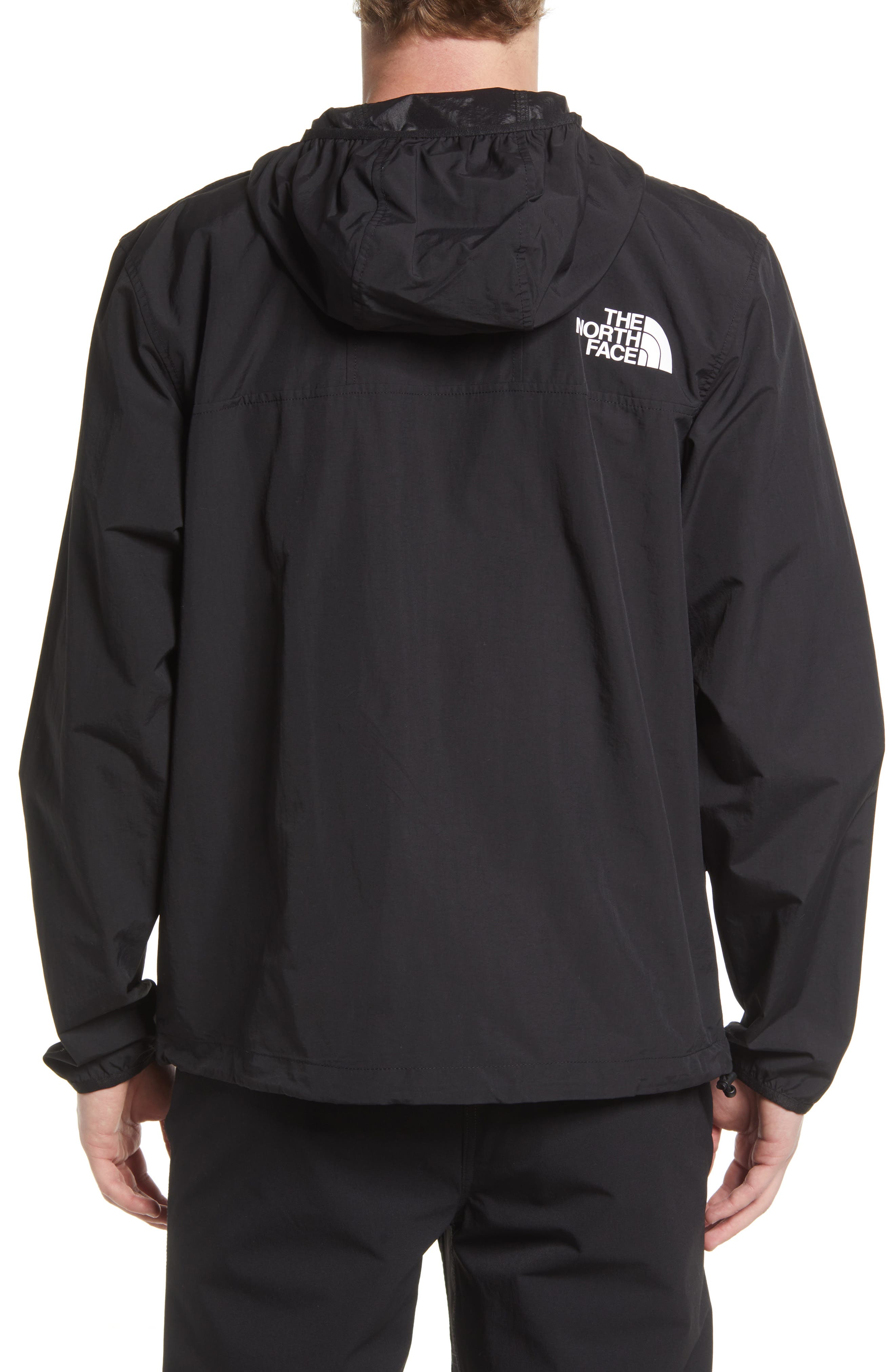 black north face windbreaker men