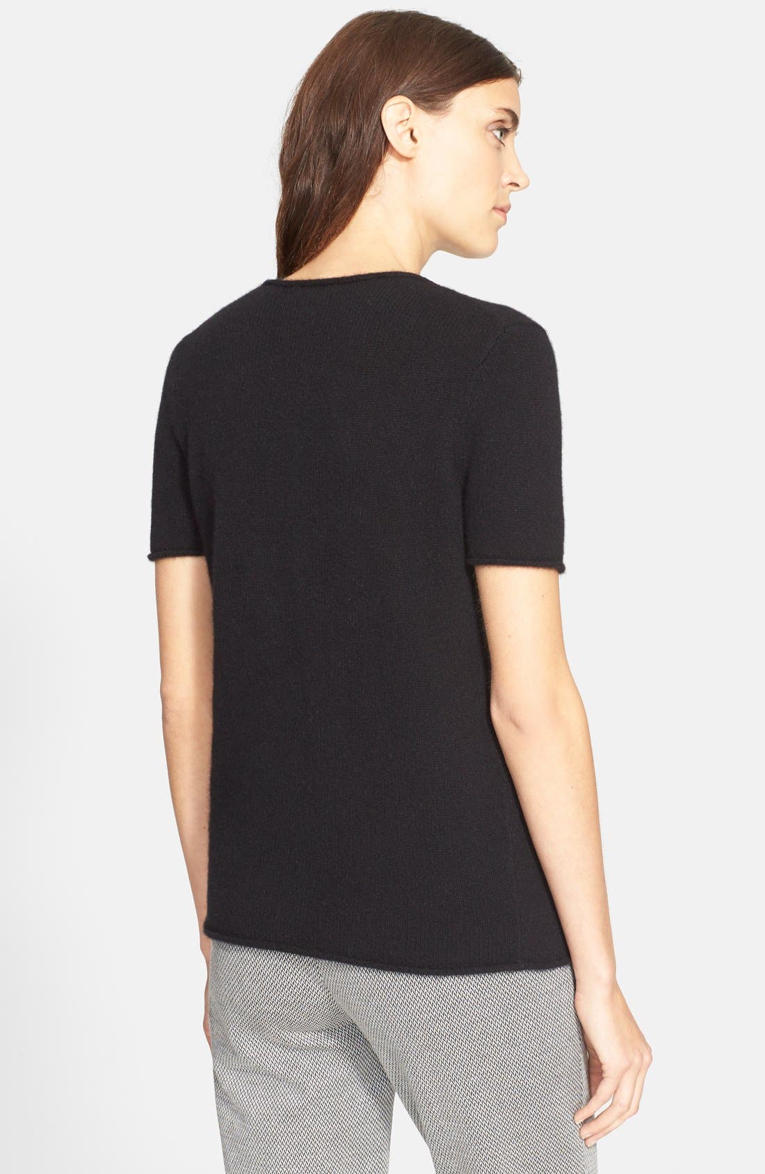 theory rolled cashmere tee