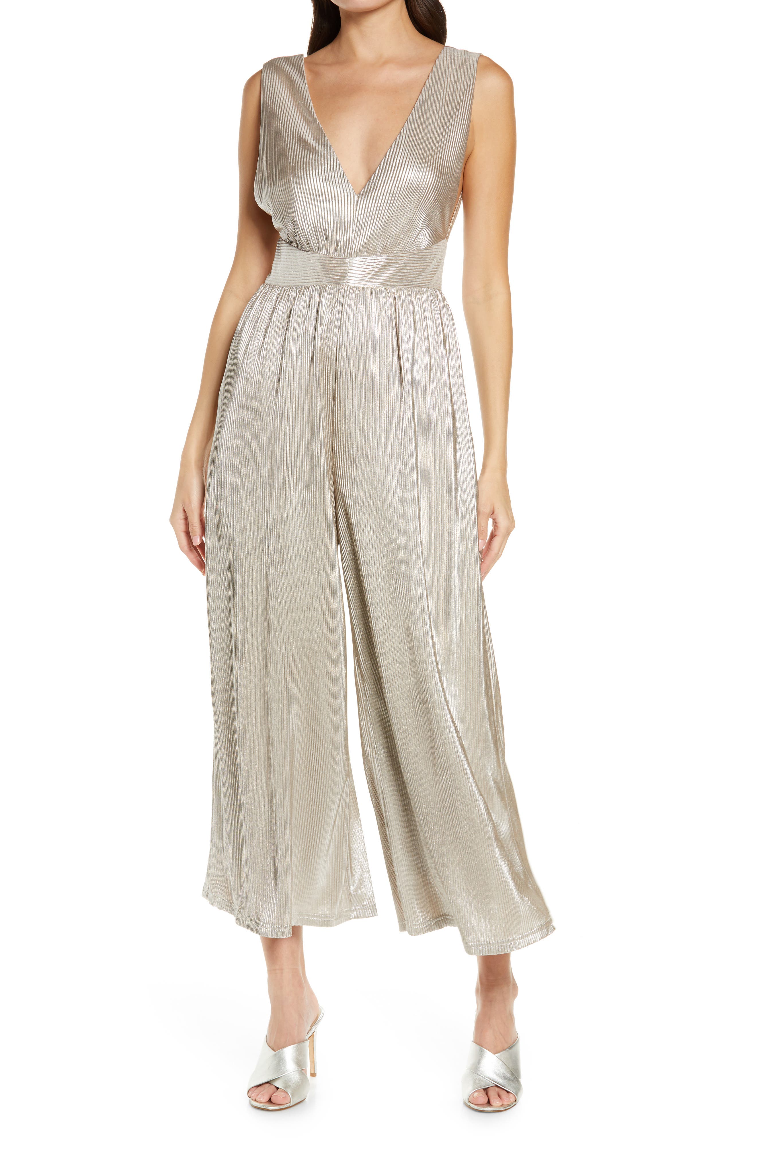 nordstrom silver jumpsuit