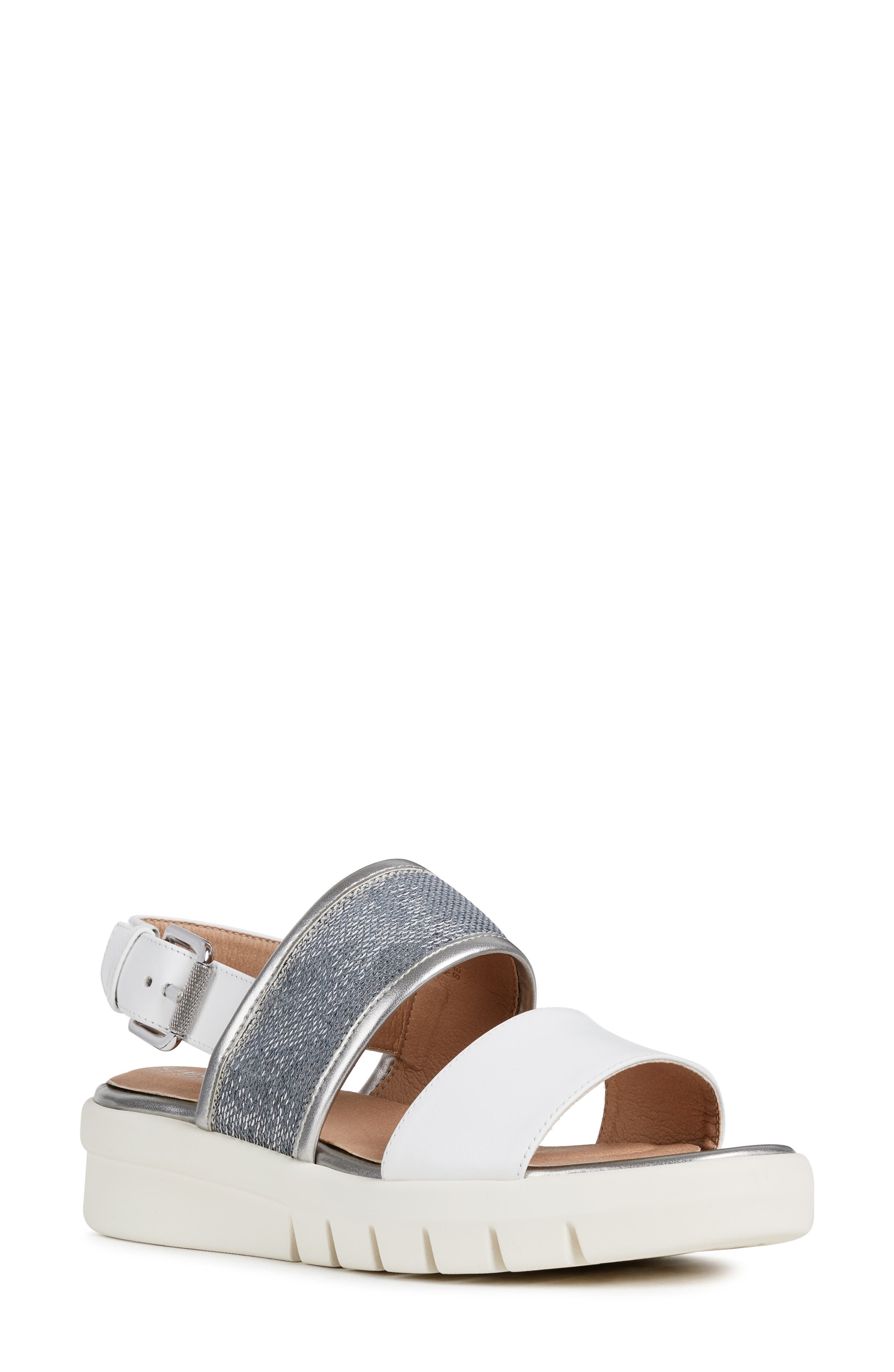Geox Wimbley 3 Sandal - White