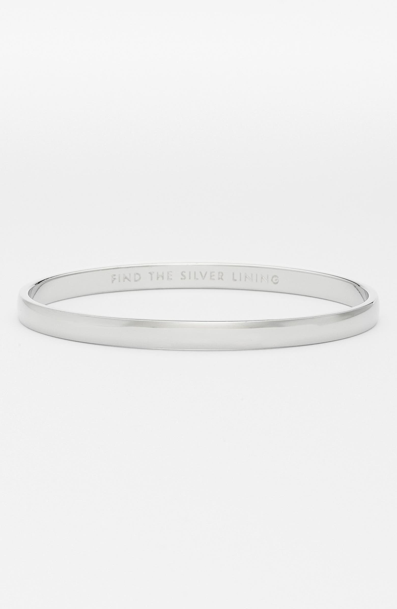 kate spade new york 'idiom - find the silver lining' bangle | Nordstrom