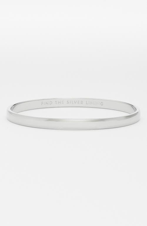 Kate Spade New York 'idiom - find the silver lining' bangle at Nordstrom