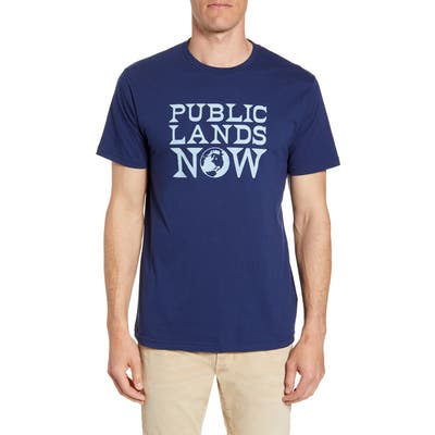 Patagonia Public Lands Now Organic Cotton T-Shirt, Blue