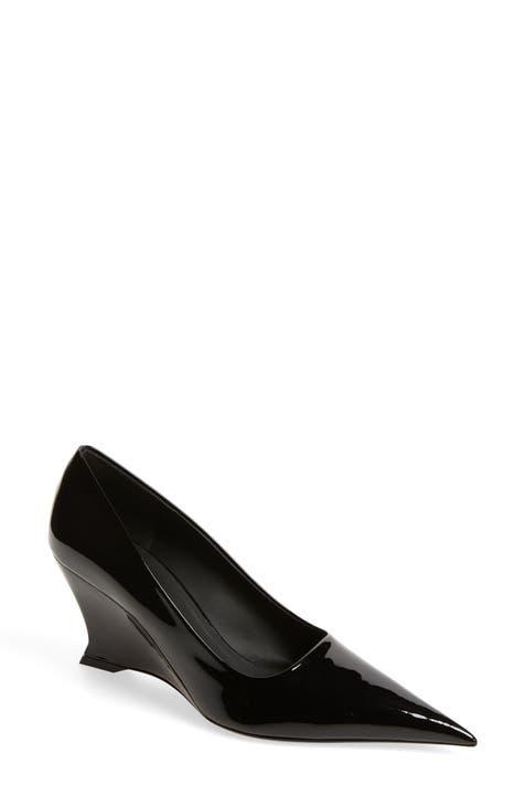 Salvatore Ferragamo Ladies Black Farrah Mirrored Heel Pump Shoes, Size 5 