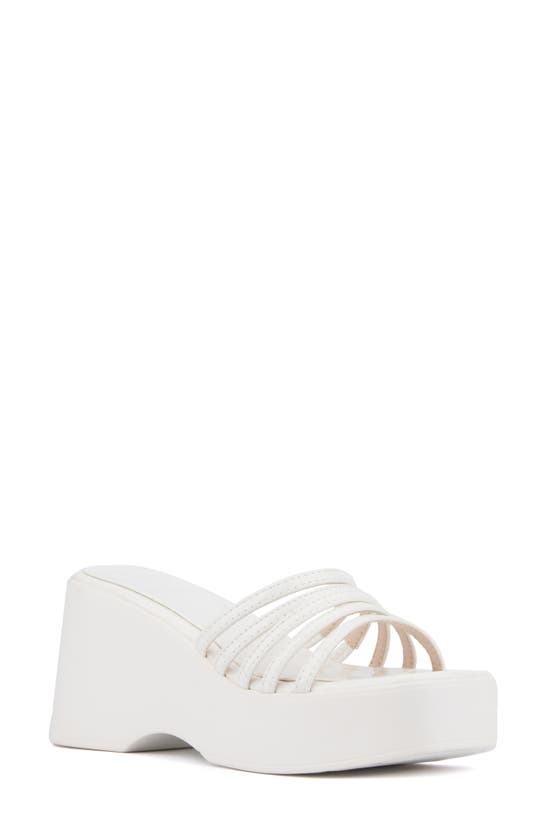 Shop Olivia Miller Dreamer Slide Sandal In White