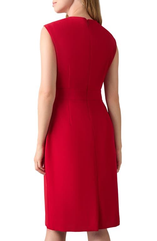 Kasper Cap Sleeve Sheath Dress In Red