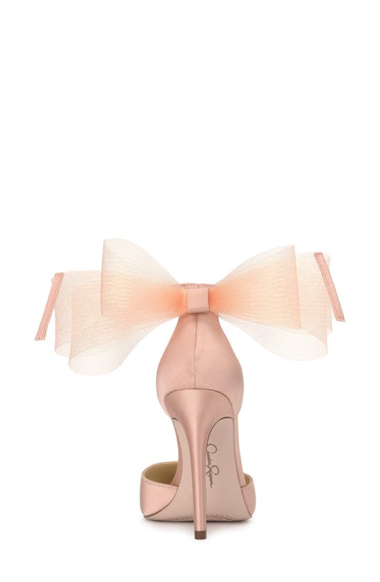 Jessica Simpson Phindies Ankle Strap Pointed Toe Pump In Blush
