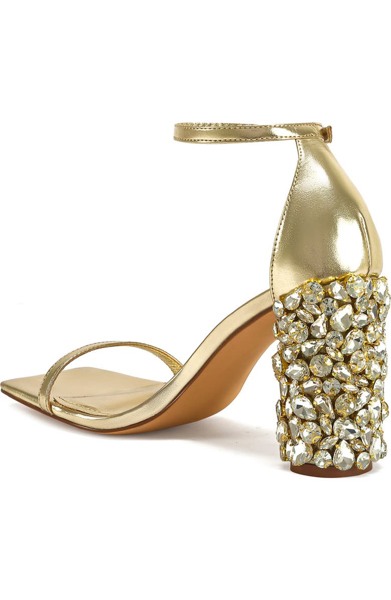 AZALEA WANG Bernelle Ankle Strap Sandal, Alternate, color, Gold