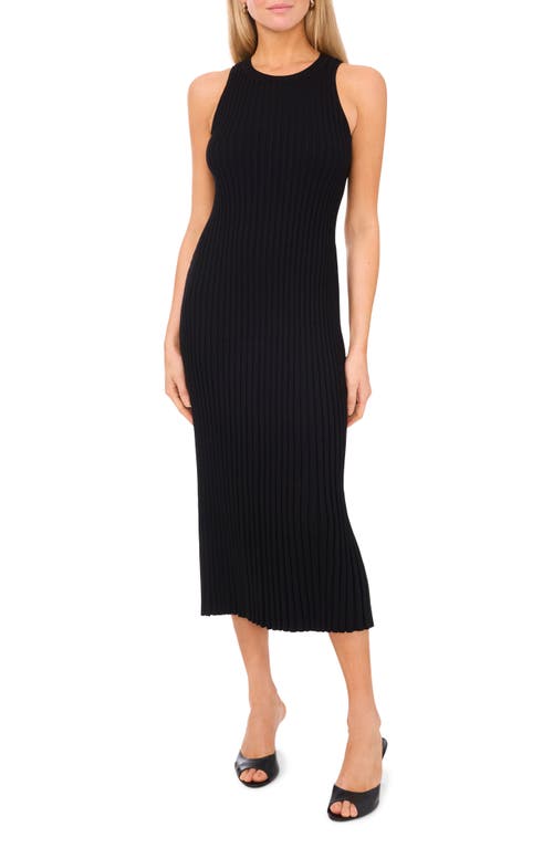 Shop Halogenr Halogen(r) Sleeveless Midi Sweater Dress In Rich Black