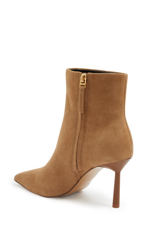 Reiss Tan Karlie Seamed Nubuck Ankle Boots In Tan