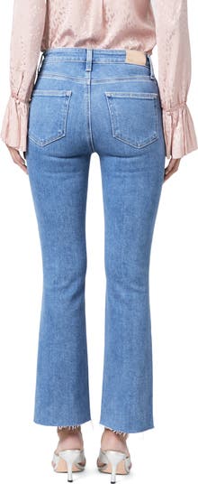 Claudine High Waist Frayed Hem Flare Jeans