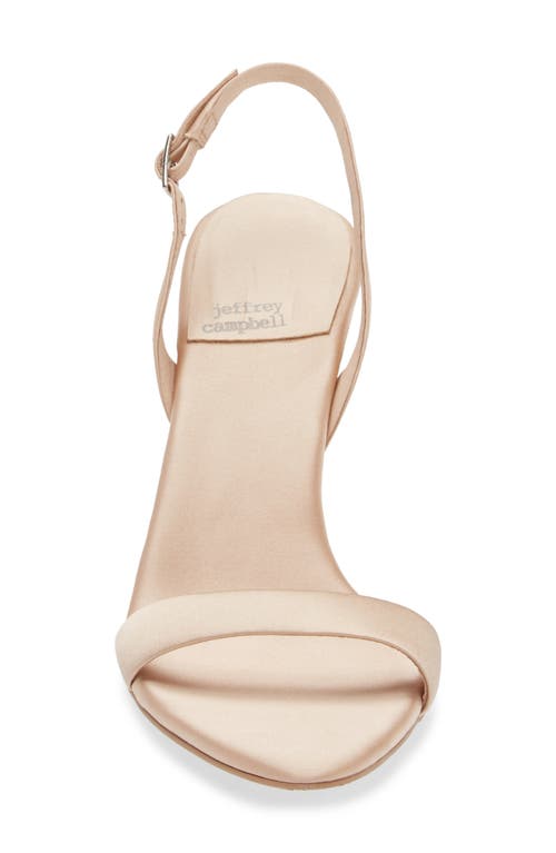 Jeffrey Campbell Go-getter Sandal In Champagne Satin
