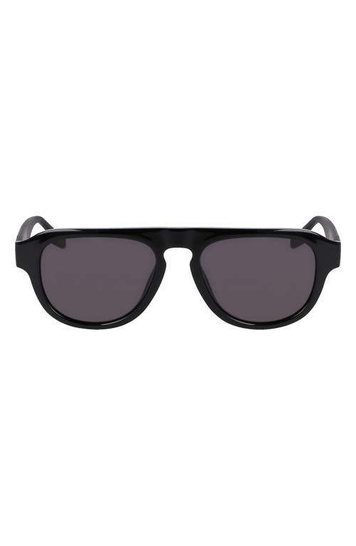 Fluidity 53mm Aviator Sunglasses in Black
