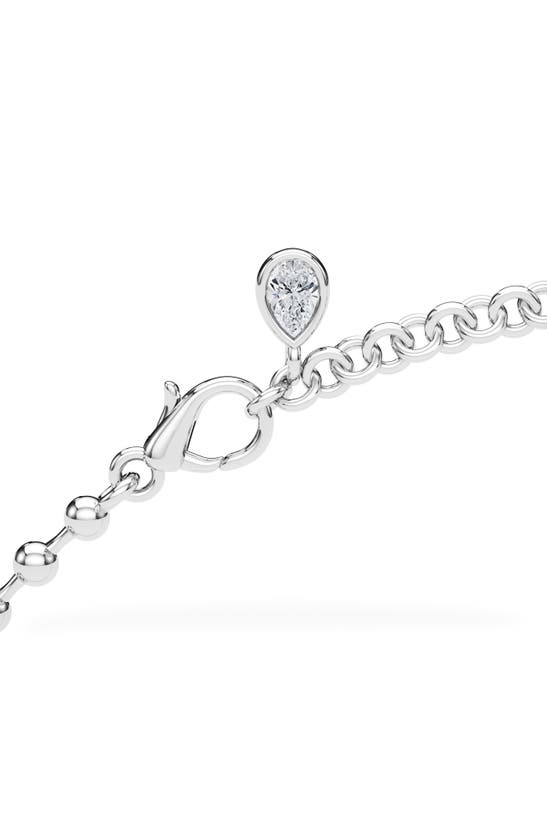 Hautecarat Lab Created Diamond Frontal Necklace In 18k White Gold