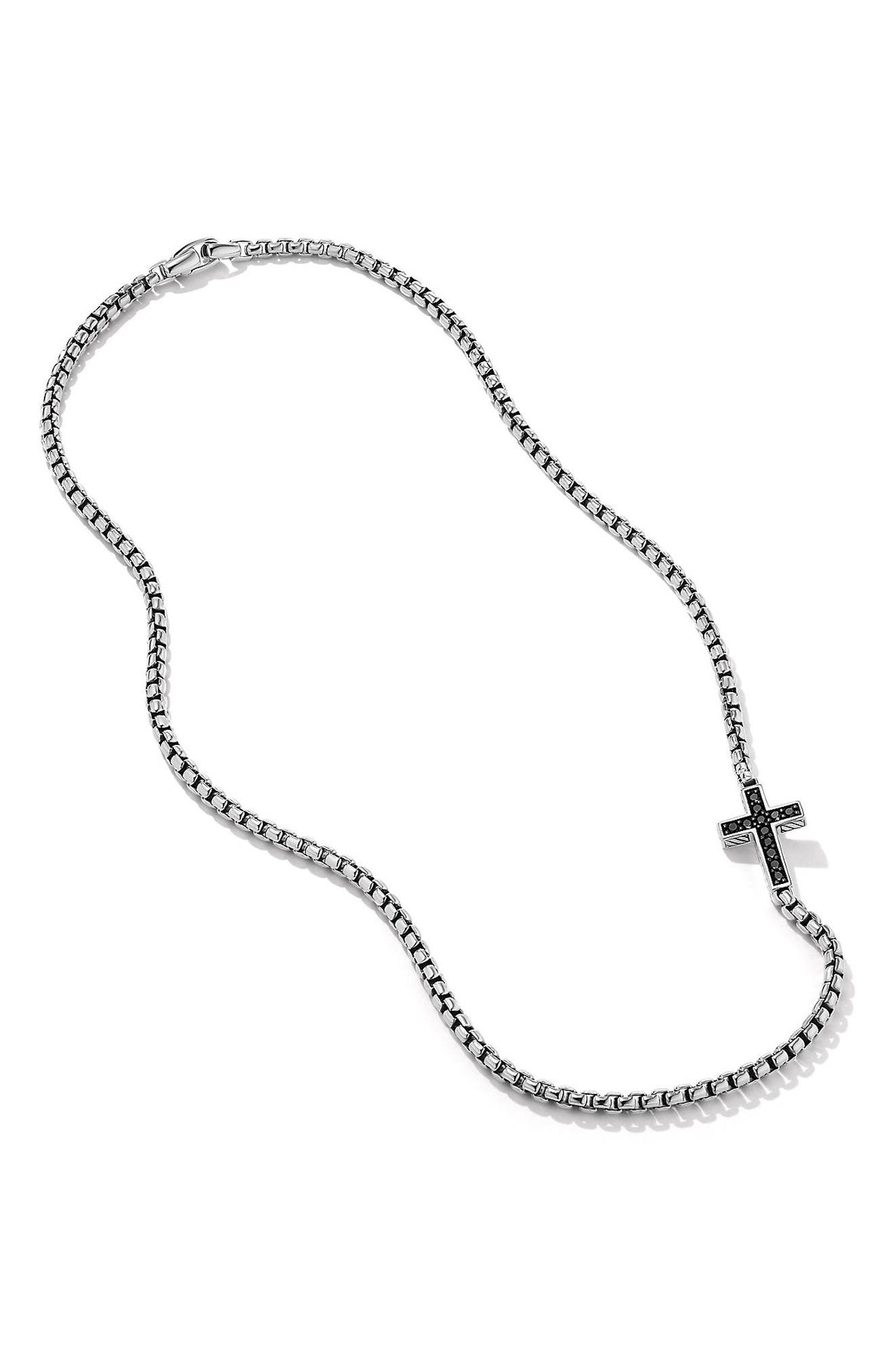 david yurman pave cross necklace