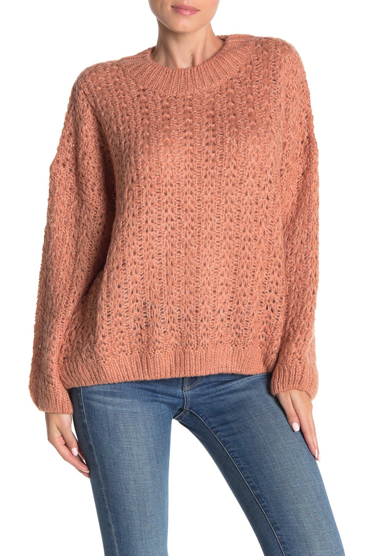 Mustard Seed Oversized Pointelle Knit Sweater Nordstrom Rack