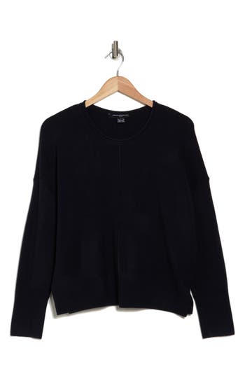 French Connection Babysoft Della Vhari Long Sleeve Sweater In Marine