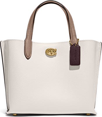 COACH 'central' Tote Bag Beige in Natural