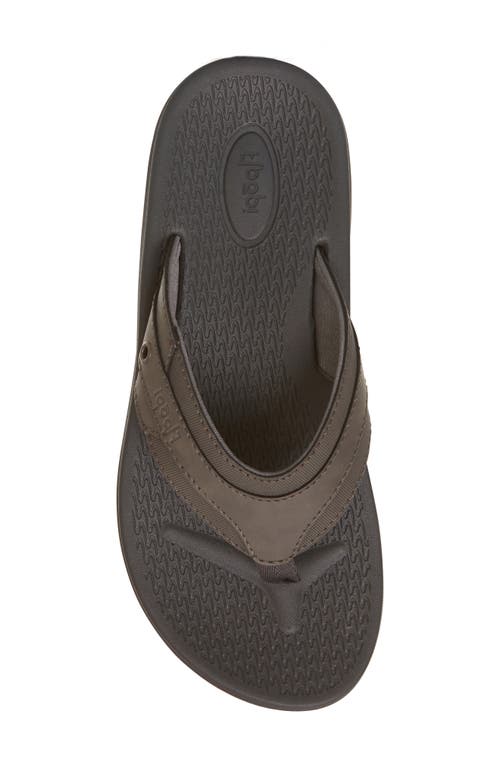 Shop Floopi Daniel Comfort Thong Flip Flop In Grey