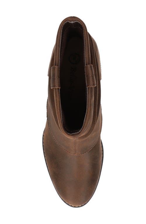 Bella Vita Women's Twyla Slouch Block Heel Ankle Boots In Brown