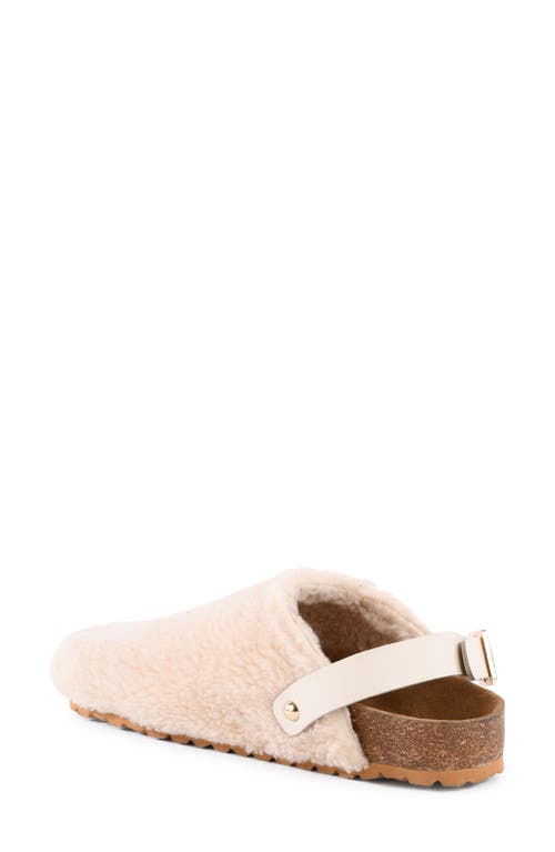 Shop Seychelles Buckle Up Clog In Natural Faux Fur