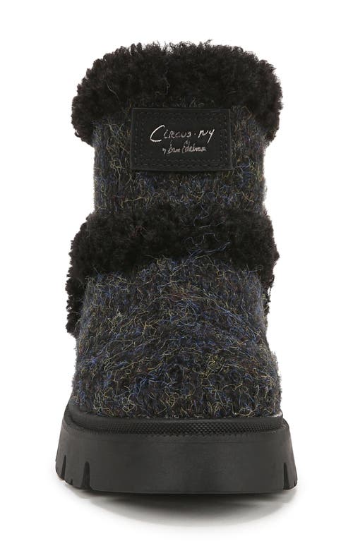 Shop Circus Ny By Sam Edelman Clare Faux Fur Lined Bootie In Black Multi/black