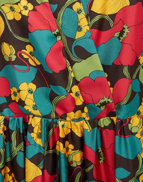 La Doublej The J Dress In Vines Brown