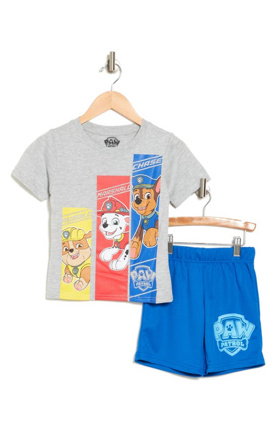 Shop Assorted X Paw Patrol Kids' T-shirt & Shorts Set In Grey