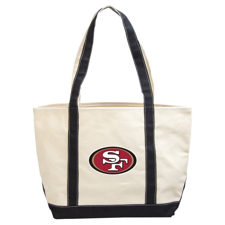 Logo Brands San Francisco 49ers Canvas Tote Bag In Cream