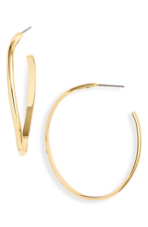 Nordstrom Abstract Hoop Earrings in Gold