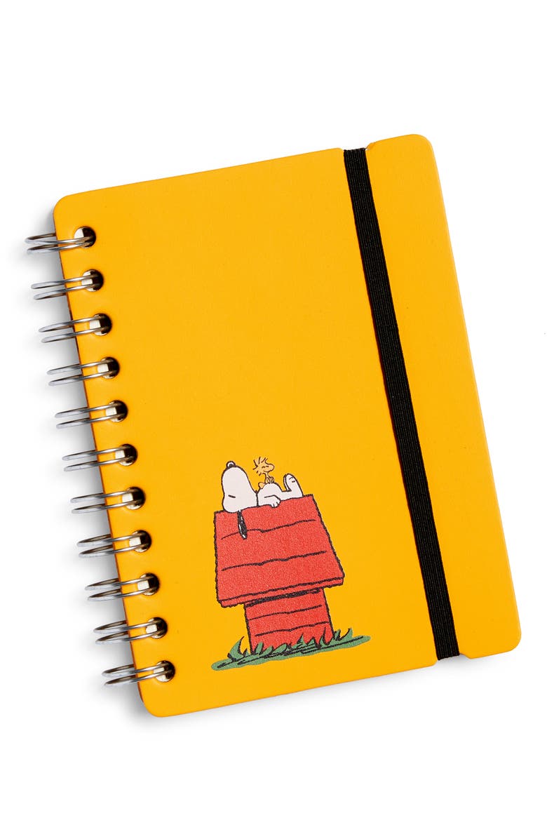 Vacavaliente X Peanuts Snoopy House A6 Leather Notebook