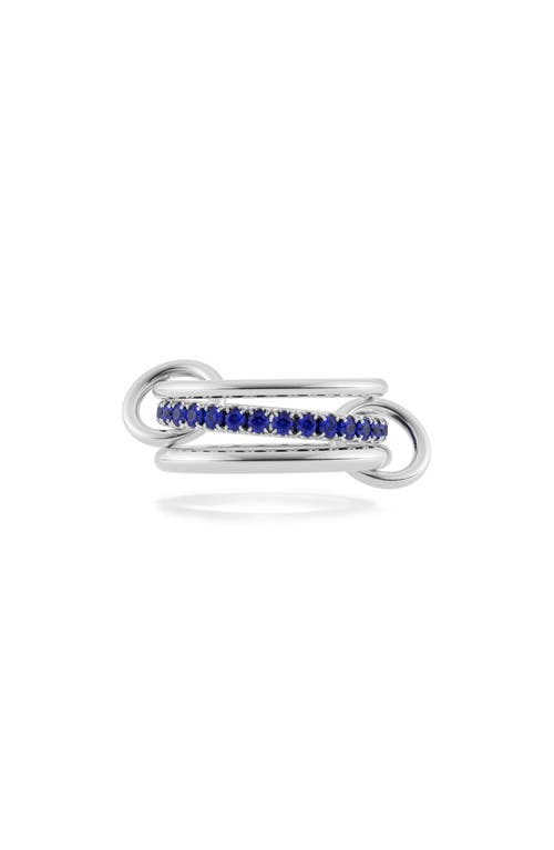 Spinelli Kilcollin Petunia Bleu Sapphire 3-Link Stack Ring Silver at Nordstrom,