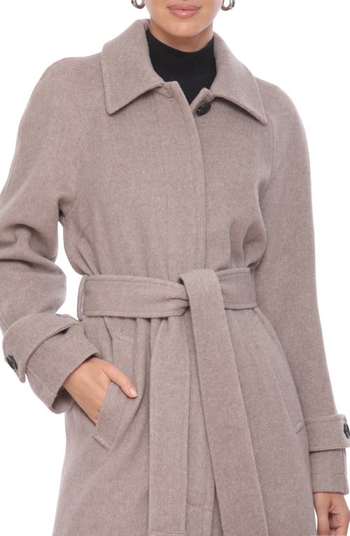 AVEC LES FILLES AVEC LES FILLES BUTTON BACK BELTED COAT 