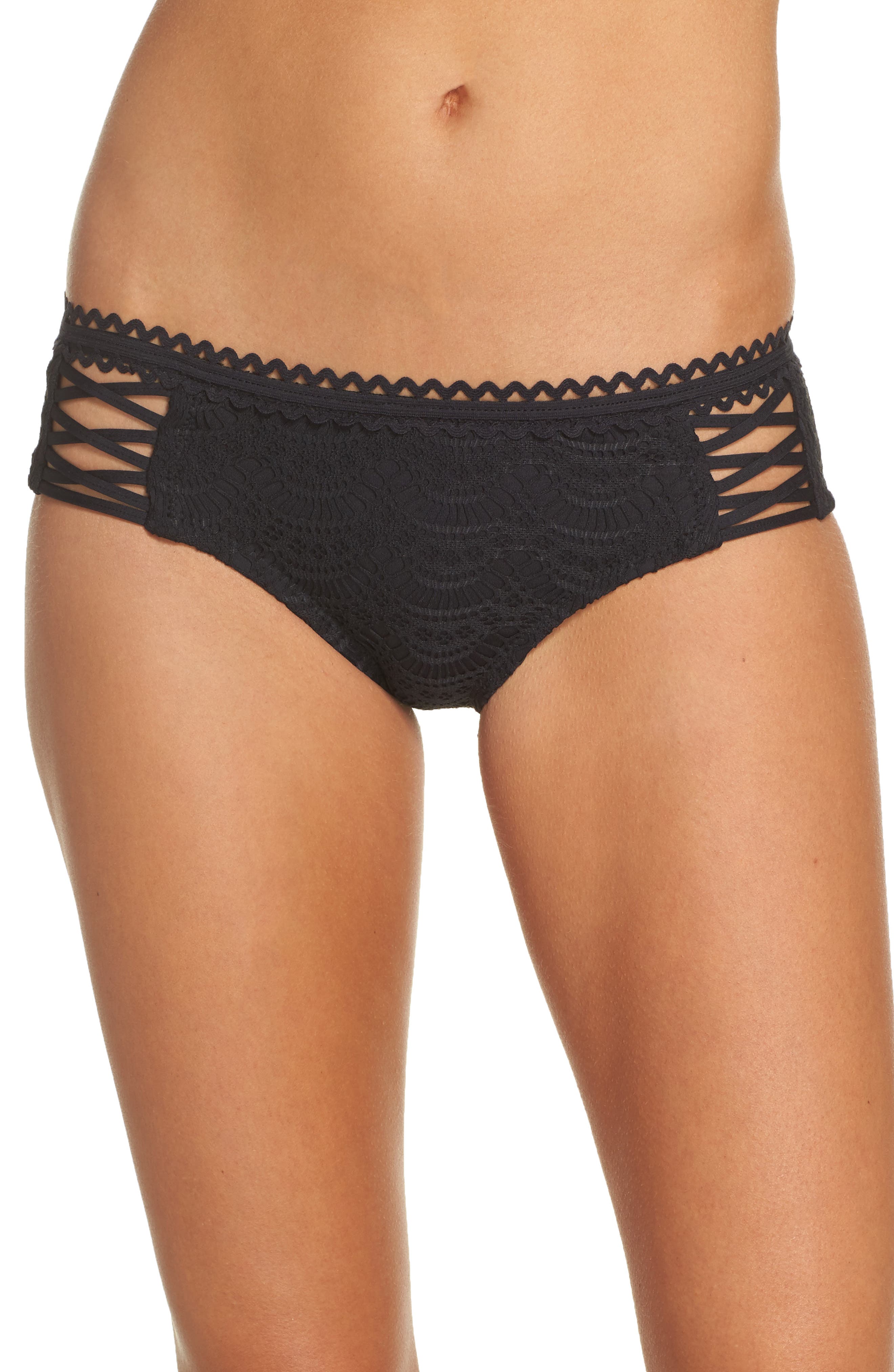 Becca Lace Up Hipster Bikini Bottoms