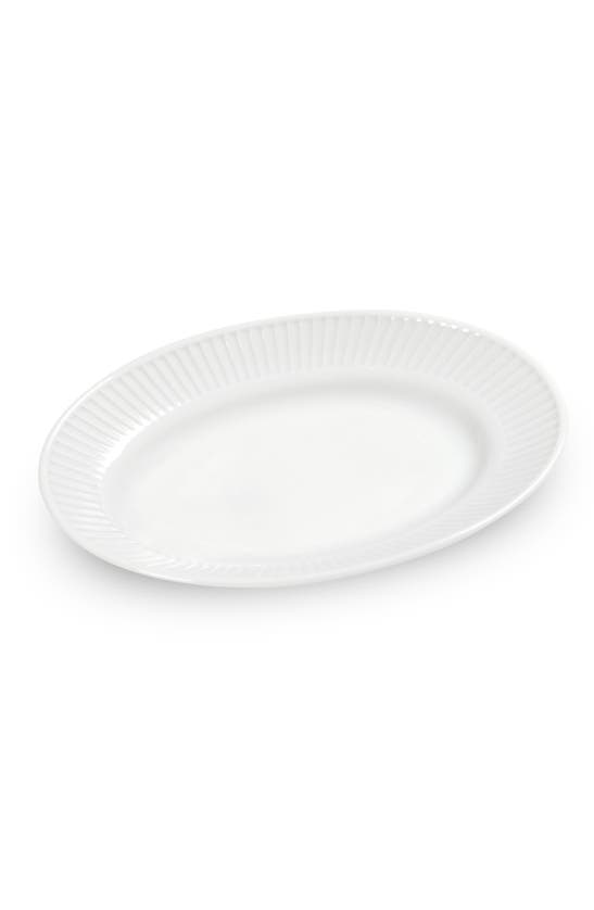 Pillivuyt Plisse Sauceboat Underplate In White