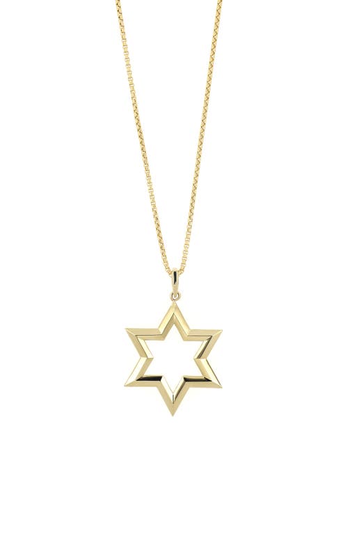 Bony Levy Men's 14K Gold Star of David Pendant Necklace in 14K Yellow Gold at Nordstrom, Size 22