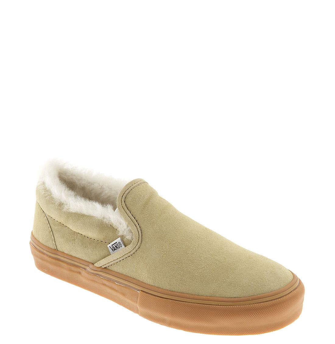 fluffy vans slip ons