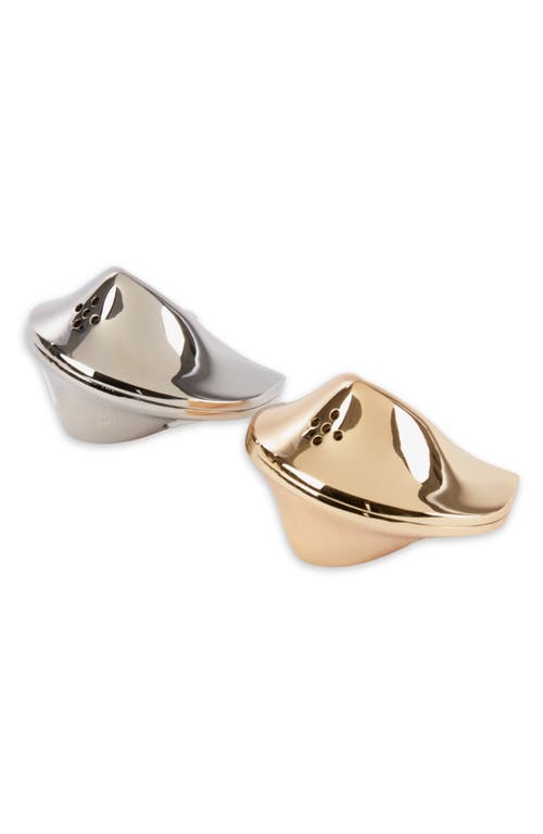 Bey-berk Fortune Cookie Salt & Pepper Shaker Set In Multi Color