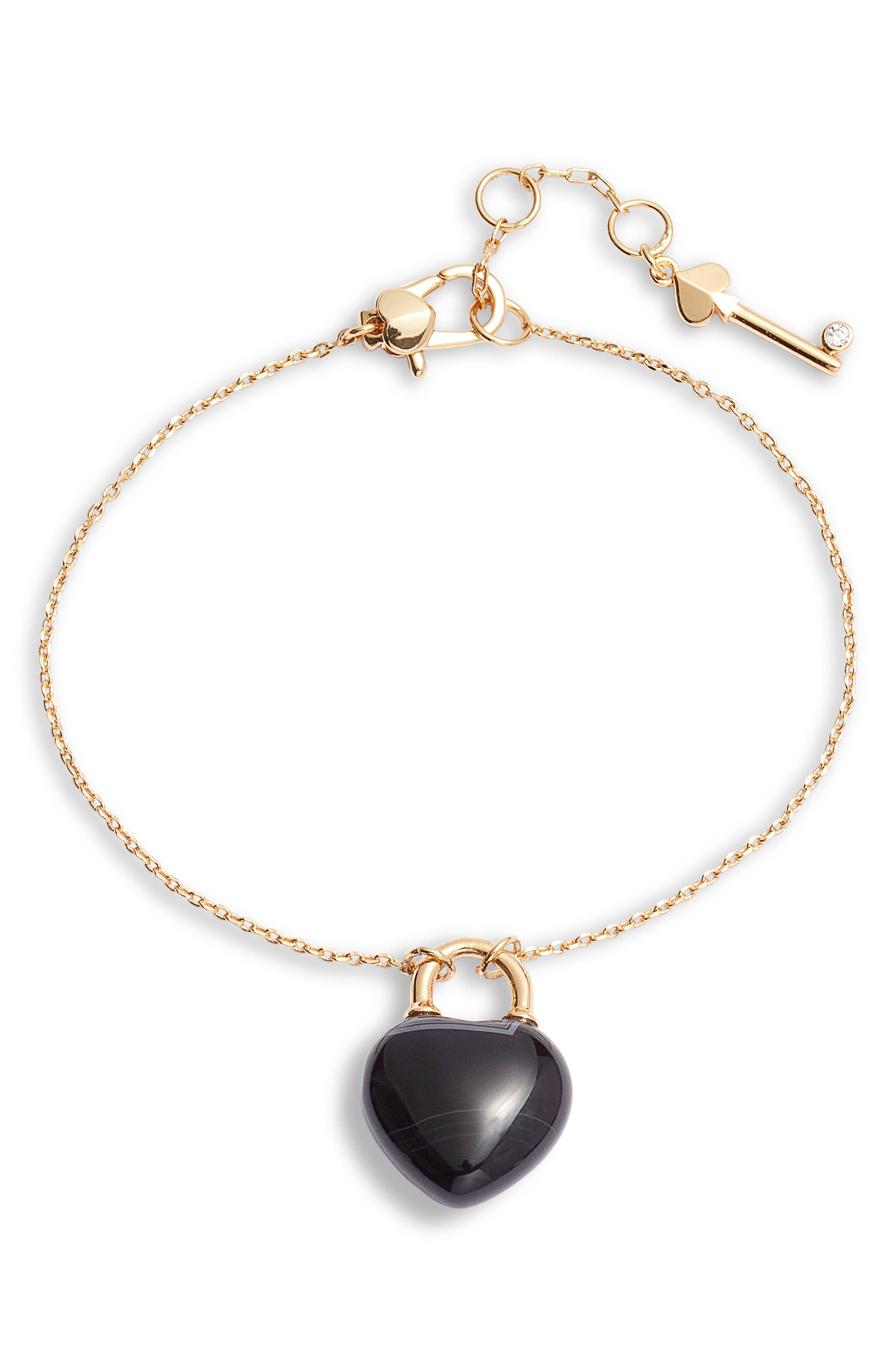 kate spade new york open heart stone lock bracelet Nordstrom